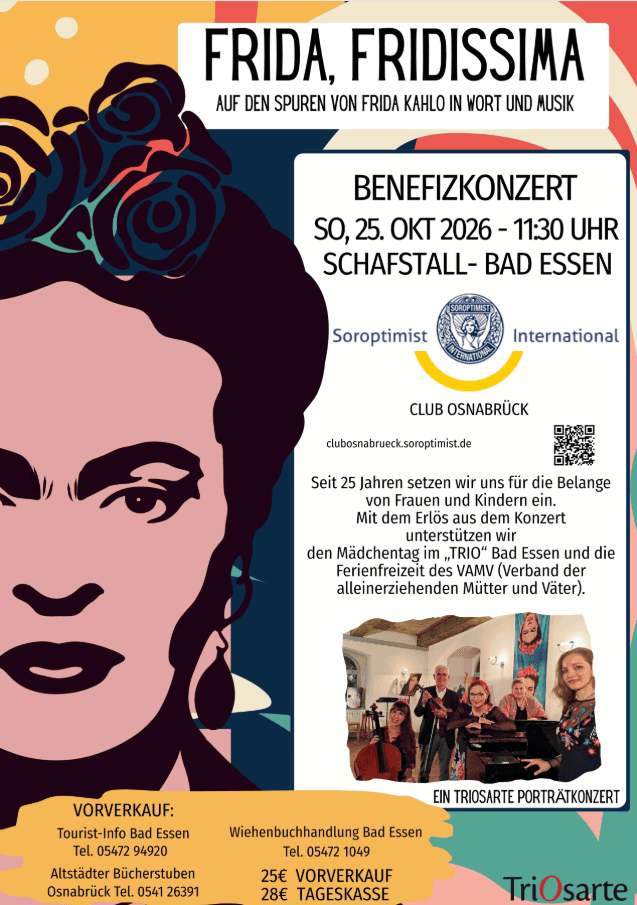 Vorverkauf Benefizkonzert „Frida Fridissima“